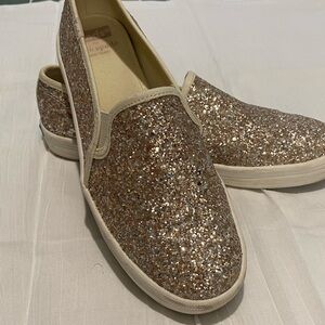 Kate Spade Keds Glitter Slip-Ons 7.5